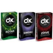 Resim Okey Prezervatif Rötar 10 Lu + Sımsıkı 10 Lu + Zirve 10 Lu 
