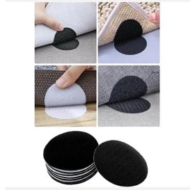 Resim Hane216 8'li Halı Kaydırmaz Yuvarlak Bant Çarşaf,örtü Kaymasını Önleyici Cırtlı Yapışkan Bant 50 mm Çap 