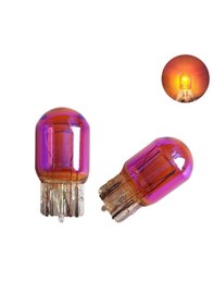 Resim 2 Adet 12v T20 P21/5w Çift Duy Büyük Dipsiz Amber Diadem Chrome 