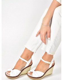 Resim Fox Shoes Beyaz Dolgu Topuklu Kadın Ayakkabı M674040409 
