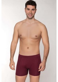 Resim Dowry Erkek Modal Boxer Gizli Lastikli Bordo Bordo 