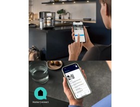Resim Siemens Wi-Fi Bağlantılı 10 Farklı Kullanıcı Tanımlı Premium EQ900 Tam Otomatik Kahve Makinesi - Home Connect - Baristamode - Paslanmaz Çelik +2kg Kahve TQ905R03 