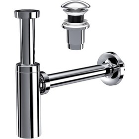 Resim Suera Moon Ayarlanabilir Lavabo Sifonu + Elixir Pop-up Set Krom - Taşma Deliksiz 