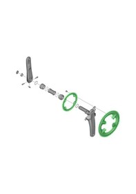 Resim Shimano 52 Nh Aynakol Dişlisi Dura Ace Fc R9200 110mm Bcd 4 Kollu Siyah 