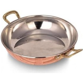 Resim Turna Bakır Çelebi Tava 1 No 14 CM Düz Kırmızı Turna7593-1 