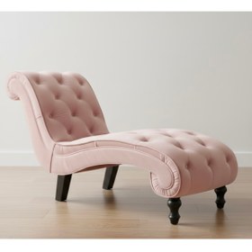 Resim Ebrar Home Design Lüks Kadife Kapitoni Uzanma Koltuğu - Modern Josephine Köşe Koltuk 