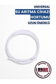 Resim ESER Su Arıtma Cihazı Hortumu ( 1/4 ) 6 mm Beyaz Basınca Dayanıklı Kaliteli Hortum 10 Metre 