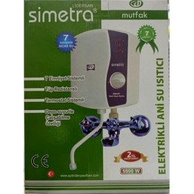 Resim Feyza Design Elektrikli Şofben, Musluk Tipi, Ani Su Isıtıcı, Güvenli ve Pratik Kullanım 