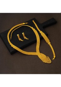 Resim Bilezikci Halat Örgülü Altın Düğün Seti Stgls8k29504 