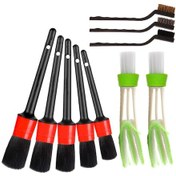 Resim Xindoker Domuz Kılı, Naylon Ve Çelik Telli 5'li Detay Fırça Seti - Klima Temizleme Fırçası Dahil 