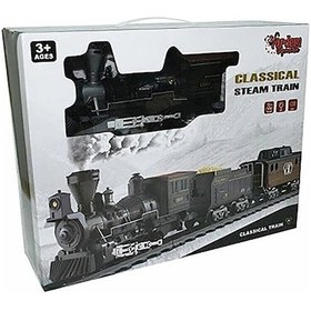 Resim Vardem Işıklı Ve Sesli Classic Buharlı Tren VAR-FF-1613A 