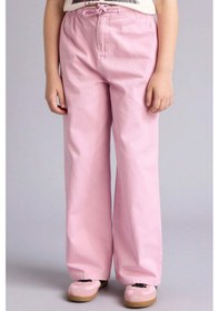 Resim Defacto Wıde Leg Düz Paça Gabardin Pantolon Kız Çocuk G0607a826smpn171 Pembe-pn171 
