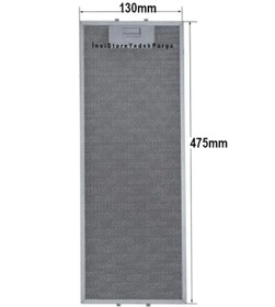 Resim Class PDLY 180 TI Aspiratör Davlumbaz İçin Alüminyum Filtre 130x475 mm 