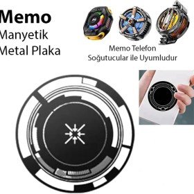 Resim Kont Memo Manyetik Metal Halka - Memo Telefon Soğutucu Uyumlu CX07-CX08 ve Manyetik Tüm MODELLER-(5775) 