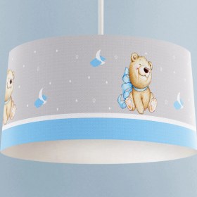 Resim Talia Home Sevimli Küçük Ayı Desenli Çocuk Odası Sarkıt Avize 