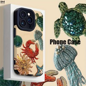 Resim Okyanus Temalı Boncuk Nakışlı Dekoratif Desenli Telefon Kılıfı - iPhone 16 Pro Max, 16 Plus, 16 Pro, 16, 15 Pro Max, 15 Plus, 15 Pro, 15, 14 Pro Max, 14 Pro, 14, 13 Pro Max, 13 Pro, 13, 12 Pro Max, 12 Pro, 12, 11 Pro, 11 Pro, 11, XR, XS MAX, XS, X, 7, 8 Plus Uyumlu 