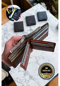 Resim Taba Kelebek Model Gerçek Deri Erkek Isme Özel Baskılı Cüzdan Taba 