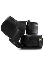 Resim MegaGear Nikon D3500 Suni Deri Fotoğraf Makinesi Kılıfı 