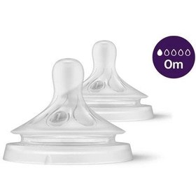 Resim Avent Natural Response 2'li Biberon Emziği 1 No +0 Ay STD - STD / STD 