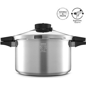 Resim Karaca Quick And Safe İndüksiyon Tabanlı Düdüklü Tencere 7 Lt 