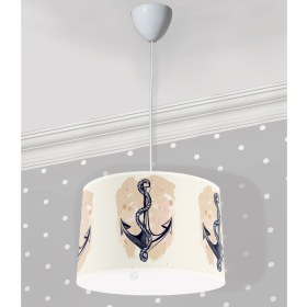 Resim Bebişim Halı Denizci Çapa Halat Çocuk Odası Sarkıt Avize 