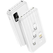Resim Samuera Powerway Tx209 20.000mah Kablolu Dijital Göstergeli Fenerli Powerbank Dahili Telefon Stand (micro 