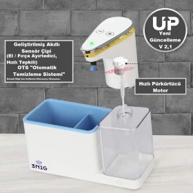 Resim 3N1G Otomatik Sensörlü Sıvı Sabunluk, Dezenfektan, Sıvı Krem 