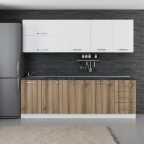 Resim Minar 245 Cm Mutfak Dolabı Beyaz Dore 245-D2 