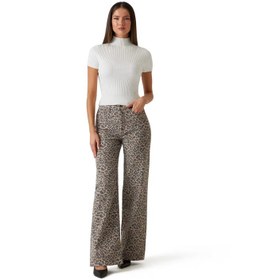 Resim Guess Wide Leg Kadın Denim Pantolon W5YA1AWHFP2 (W5YA1AWHFP2) 