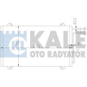 Resim KALE 381100 Klima Radyatoru Kondenser Al/Al (Mercedes Benz 2-T. 3-T. 4-T. 5-T 95-06 Kurutucusuz (Brazing Al/Al) (630×381×16) (WC525264) 