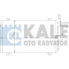 Resim KALE 381100 Klima Radyatoru Kondenser Al/Al (Mercedes Benz 2-T. 3-T. 4-T. 5-T 95-06 Kurutucusuz (Brazing Al/Al) (630×381×16) (WC525264) 