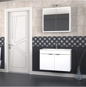 Resim BIANI Fix Loft 85 Cm Banyo Dolabı Renk Mat Beyaz 