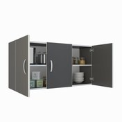 Resim Kenzlife Hazır Mutfak Dirca32 Gri 060x120x32 Mutfak Banyo Dolabı 