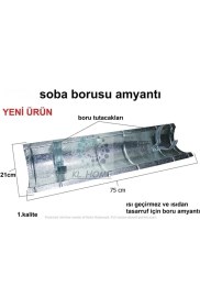 Resim EC Shop Askayyapı Boru Üstü Isı Kes Isı Tasarrufu 75CM ( Soba Borusu Için Sıcak Geçirmemesi Için) 