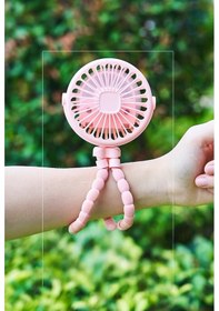 Resim Octopus Taşınabilir Vantilatör - Mini Sessiz Katlanır Vantilatör Siyah, 