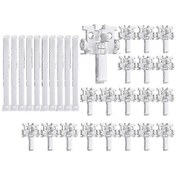 Resim Beyaz Dikey Perde Tamir Parçaları Taşıyıcısı Ve Sap Kiti 20 