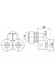 Resim AYRINTISHOP Panel Duş Sanica Banyo Duşakabin Tekerleri Mekanizması 