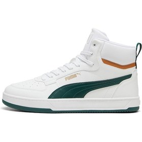 Resim Puma Caven 2.0 Mid Beyaz Erkek High Sneaker Beyaz-k Yesıl Çok Renkli 