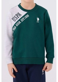 Resim Us Polo Erkek Yeşil Eşofman Takımı 19214 001 