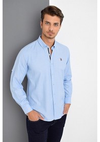 Resim G674 Dewberry Erkek Gömlek-açık Mavi Açik Mavi 