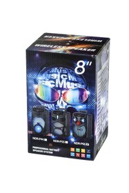 Resim Genel Markalar Ndr-p44 8"ınç Rgb Bluetooth Hoparlör 