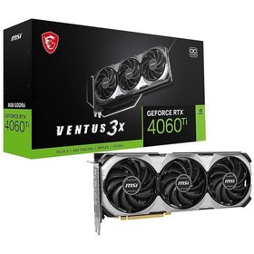 Resim MSI NVIDIA GeForce RTX 4060 TI Ventus 3X E 8G OC 8 GB GDDR6 128 Bit Ekran Kartı 