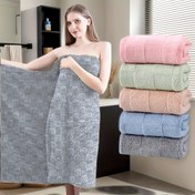 Resim 2 adet Ekose Banyo Havlu Seti, Yumuşak ve Emici Mercan Polar, 300GSM, Ev için Büyük Havlular, Otel, SPA, Yüzme, Banyo Havluları, Hızlı Kuruyan, Lüks Banyo Aksesuarları, Peluş, Sevgililer Günü Hediyesi, Rahat ve Şık 