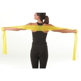 Resim Theraband Sarı Egzersiz Bandı Pilates Lastiği Sarı 