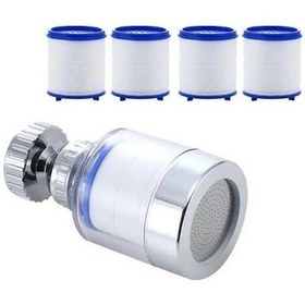 Resim Novahub Musluk Filtre Püskürtücü Kafa Ev Su Arıtma Filtresi Duş 360 Kaldır Klor Ağır Metal Filtrelenmiş Açık Gri 