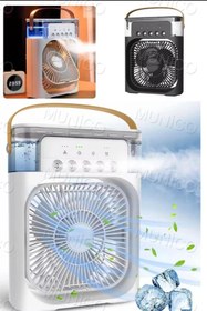 Resim Munico Taşınabilir Klima Fanı Ev Küçük Hava Soğutucu Nemlendirici Hidrosoğutma Fanı Ofis Için Taşınabilir 
