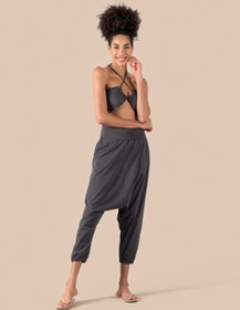 Resim Baggy Şalvar Yoga Pantolonu Antrasit - S/M 