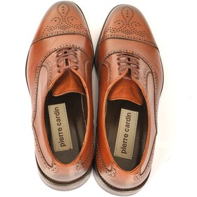 Resim Pierre Cardin Erkek Klasik Deri Oxford Ayakkabı - Minimalist Tasarım - Siyah / 41 