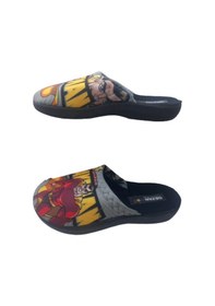 Resim Gezer Erkek Çocuk Siyah-gri Batman Figürlü Ev İçi Terlik Gri - Siyah 