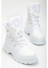 Resim Tonny Black Kadın Beyaz Kalın Termo Taban Bağcıklı Kar Botu Tbacr3519 102 Beyaz 